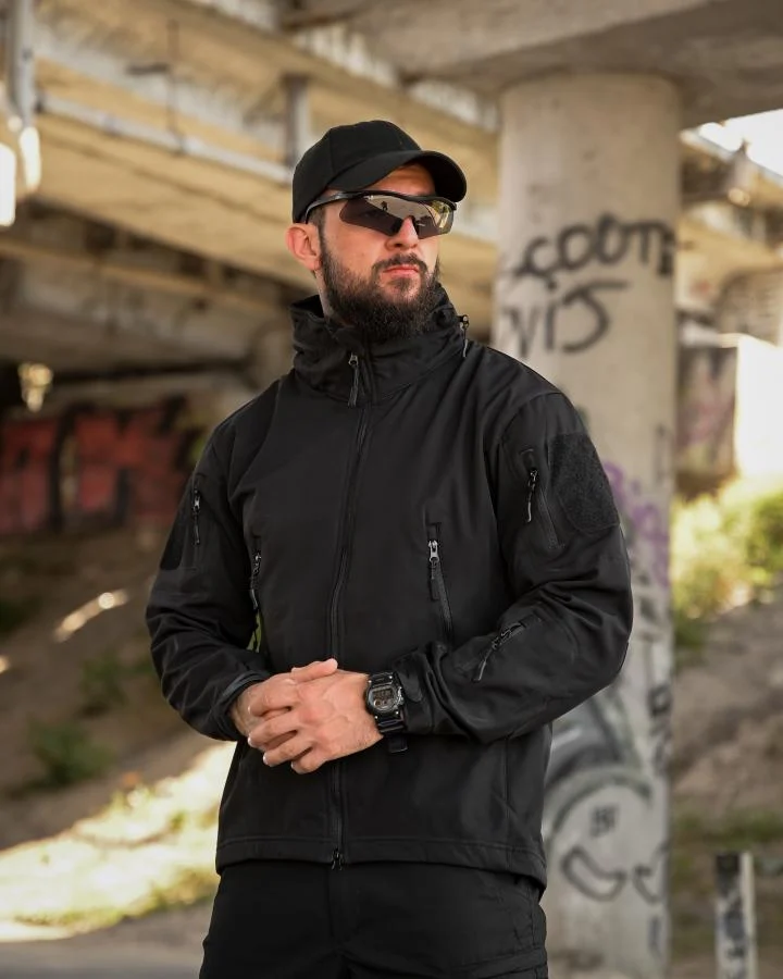 Тактична куртка Softshell ELEMENT black РА4968