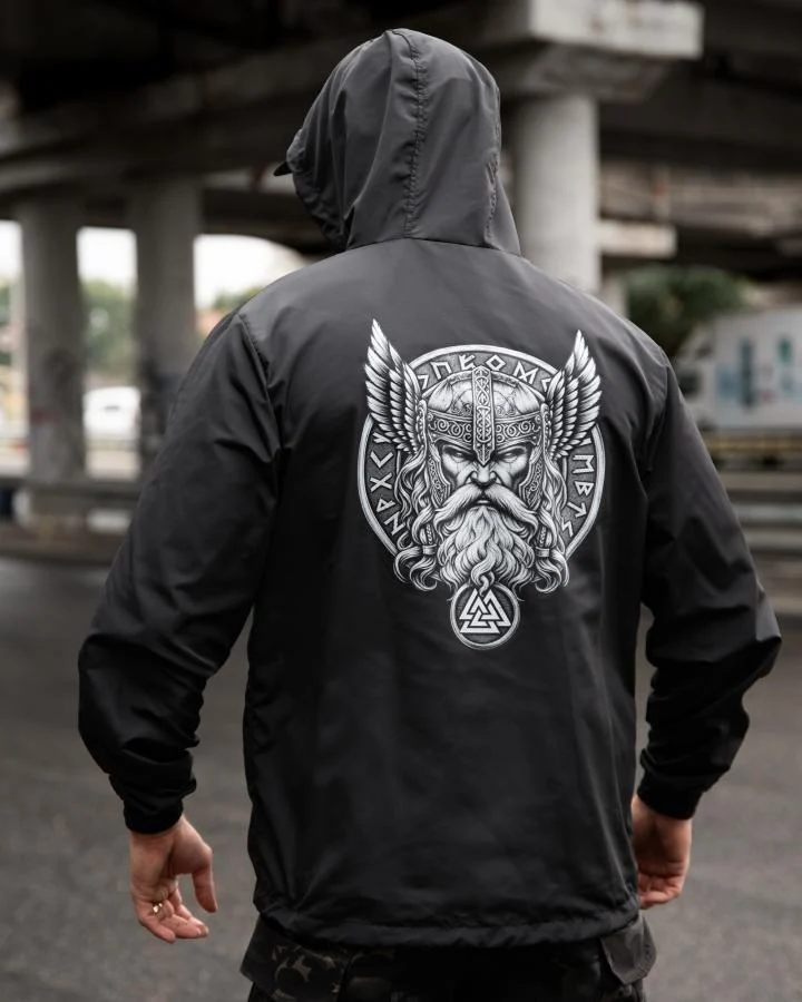 Вітровка в стилі мілітарі BORN OF WAR Odin black ВТ5636