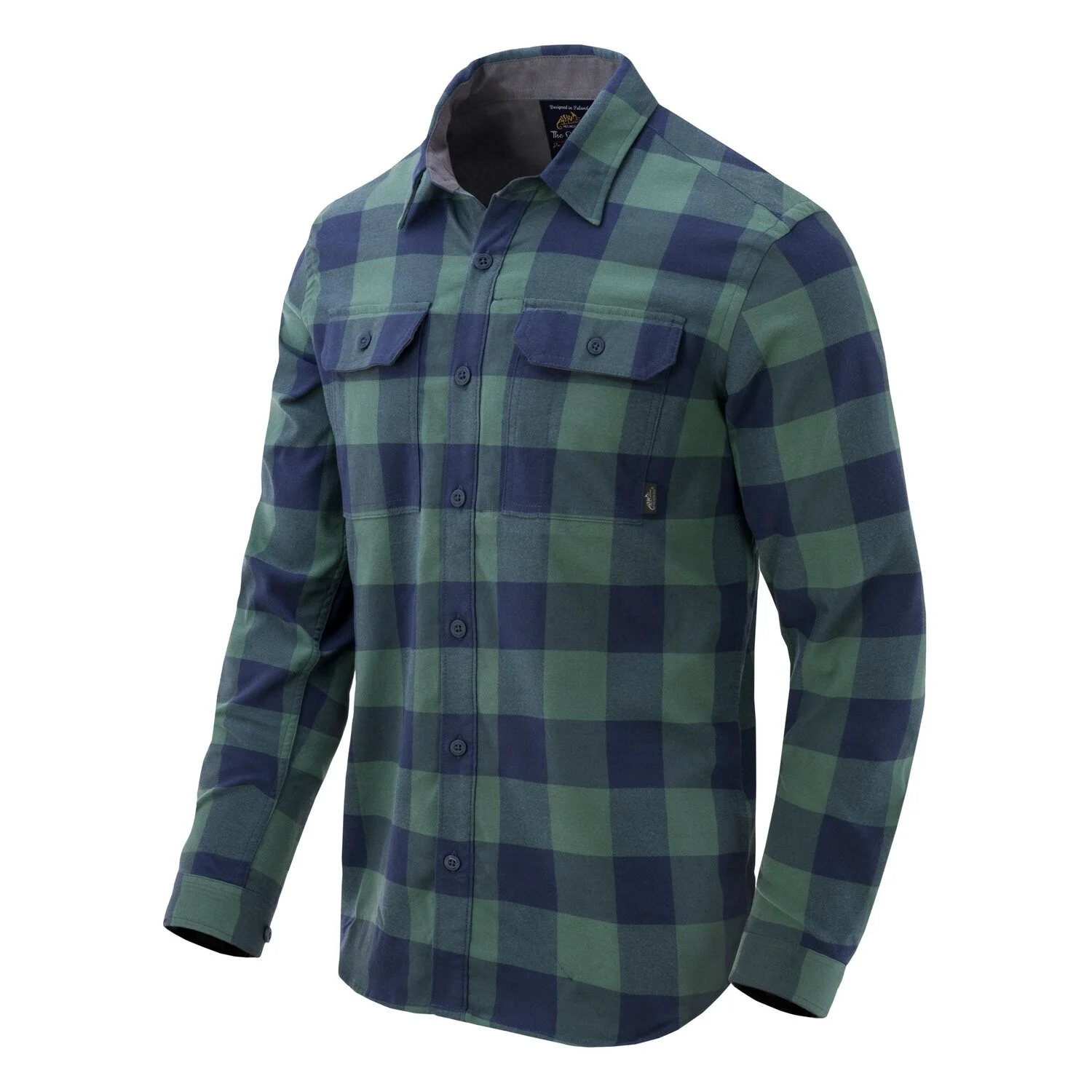 Сорочка Helikon GreyMan Polyester/Nylon, Moss Green Checkered, S