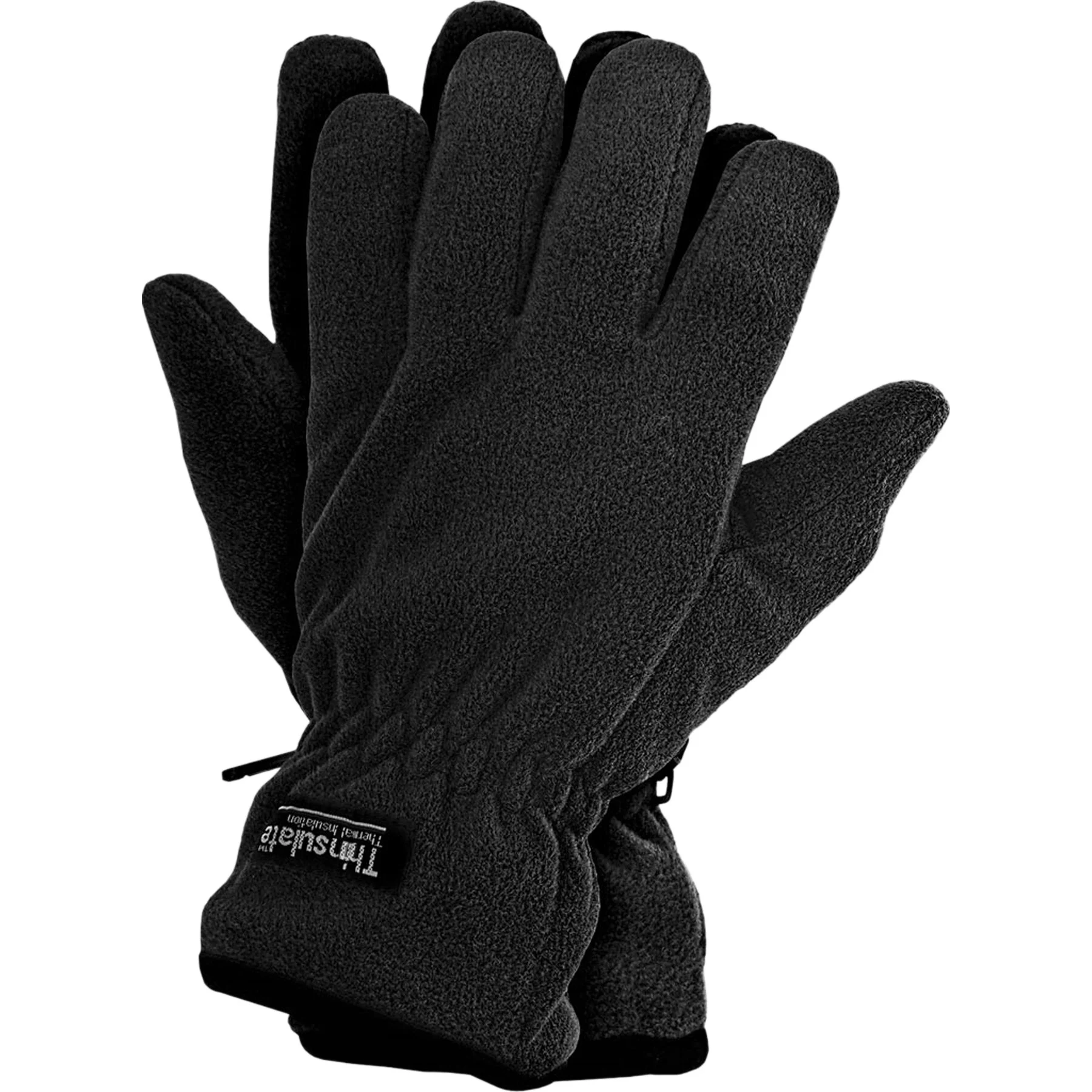 Рукавиці зимові флісові Reis Thinsulate, Black, XL