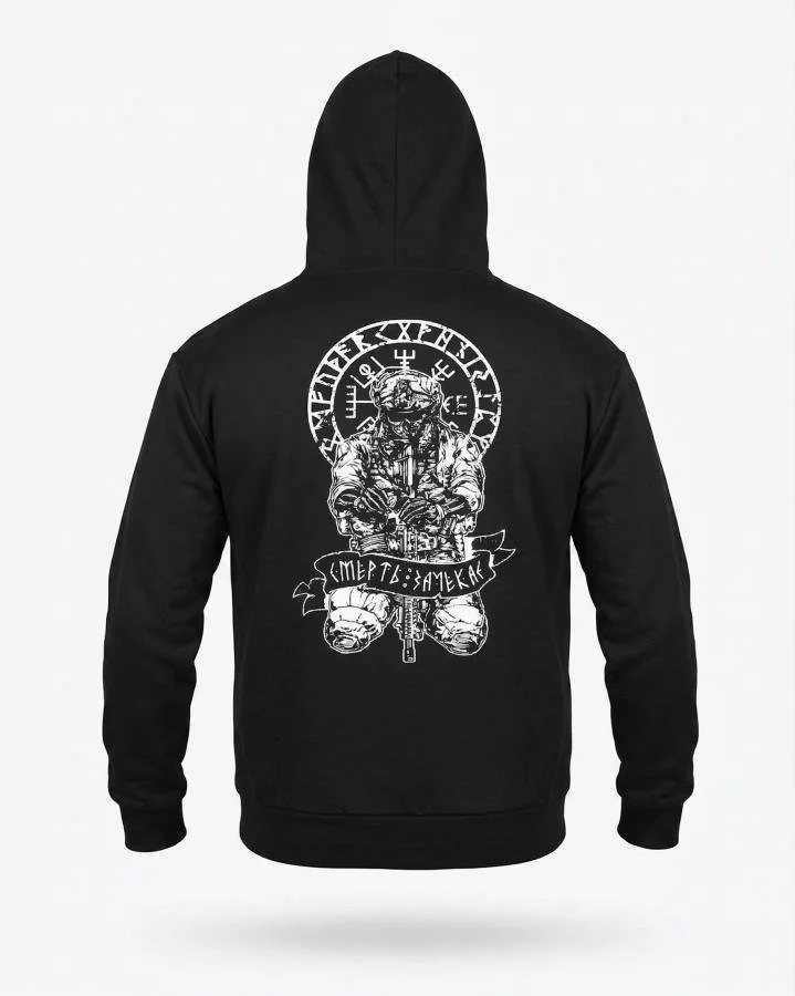 Мілітарі худі TRENASH руни black НП4881