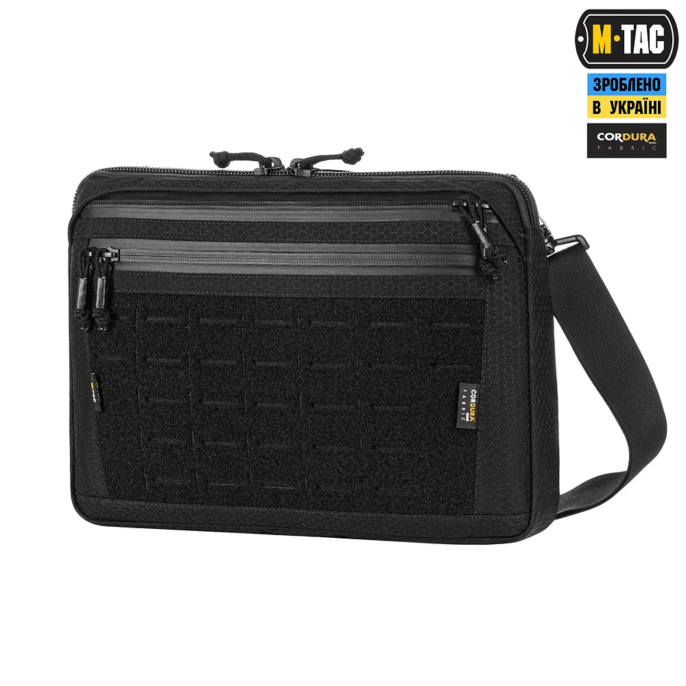 M-TAC СУМКА ADMIN BAG LARGE ELITE З ЛИПУЧКОЮ, Black