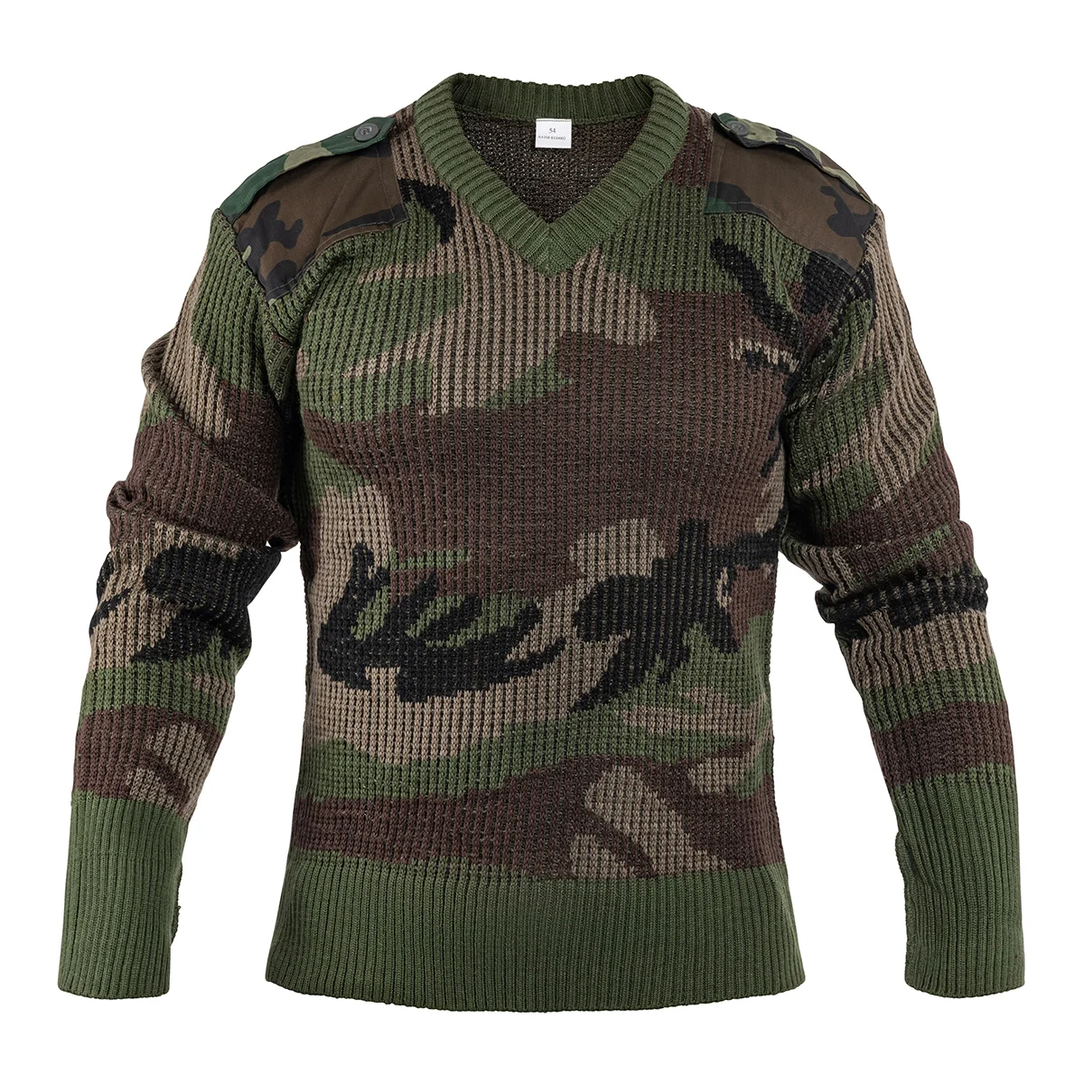 Светр V-Neck Французької армії, Вудленд, 52