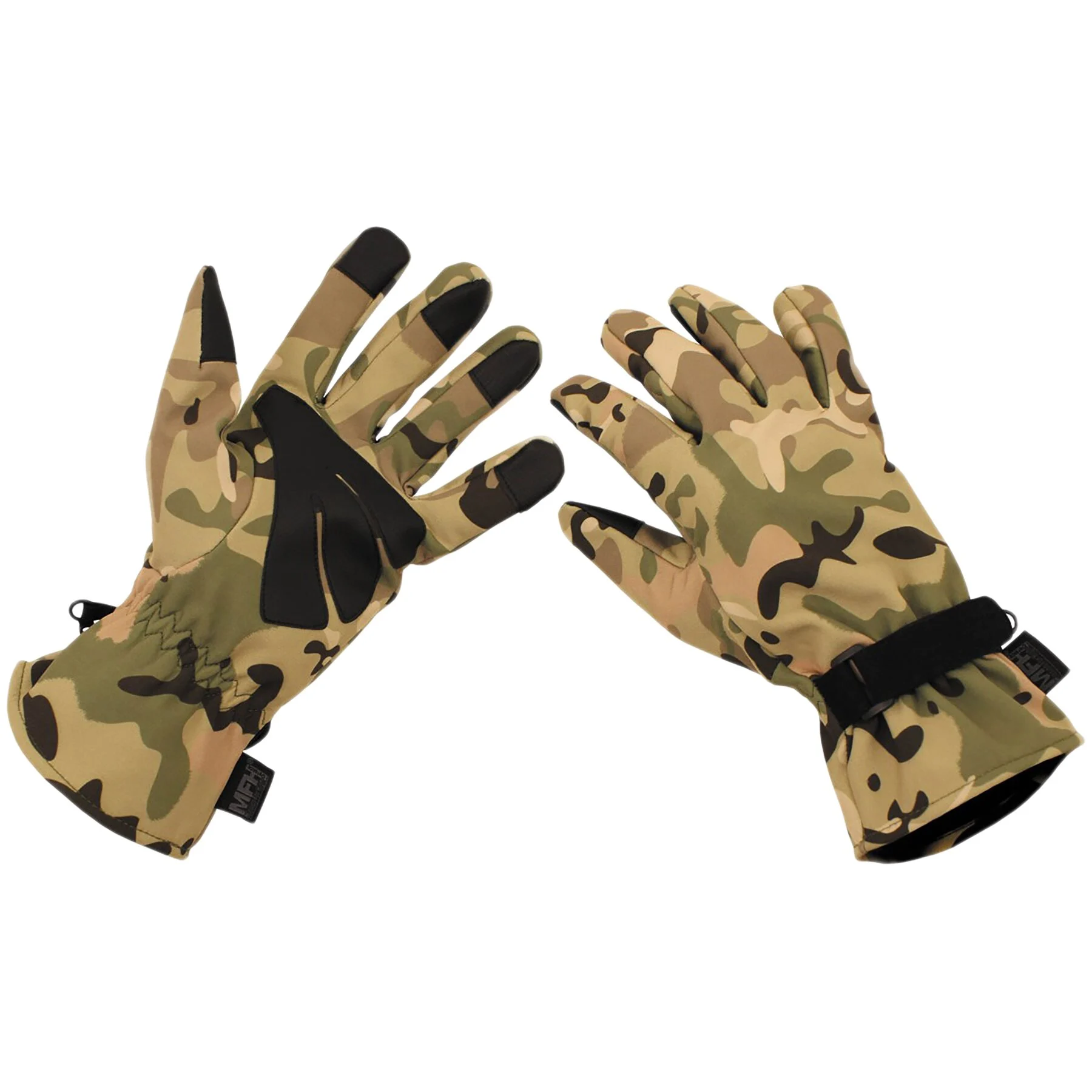 Рукавиці сенсорні MFH SoftShell, MultiCam, 2XL
