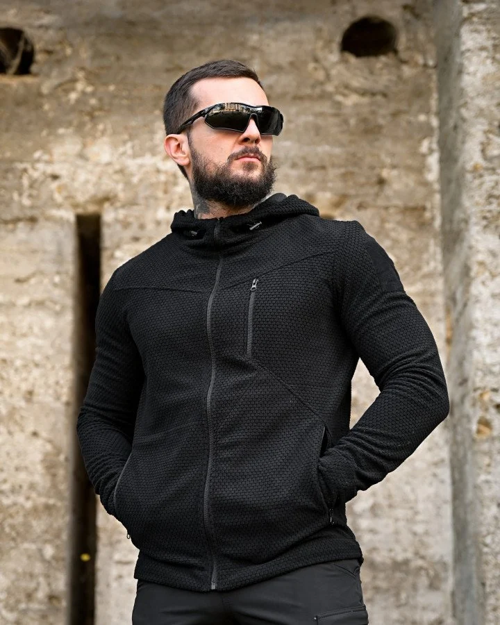 Тактична фліска honeycomb black ВТ0443