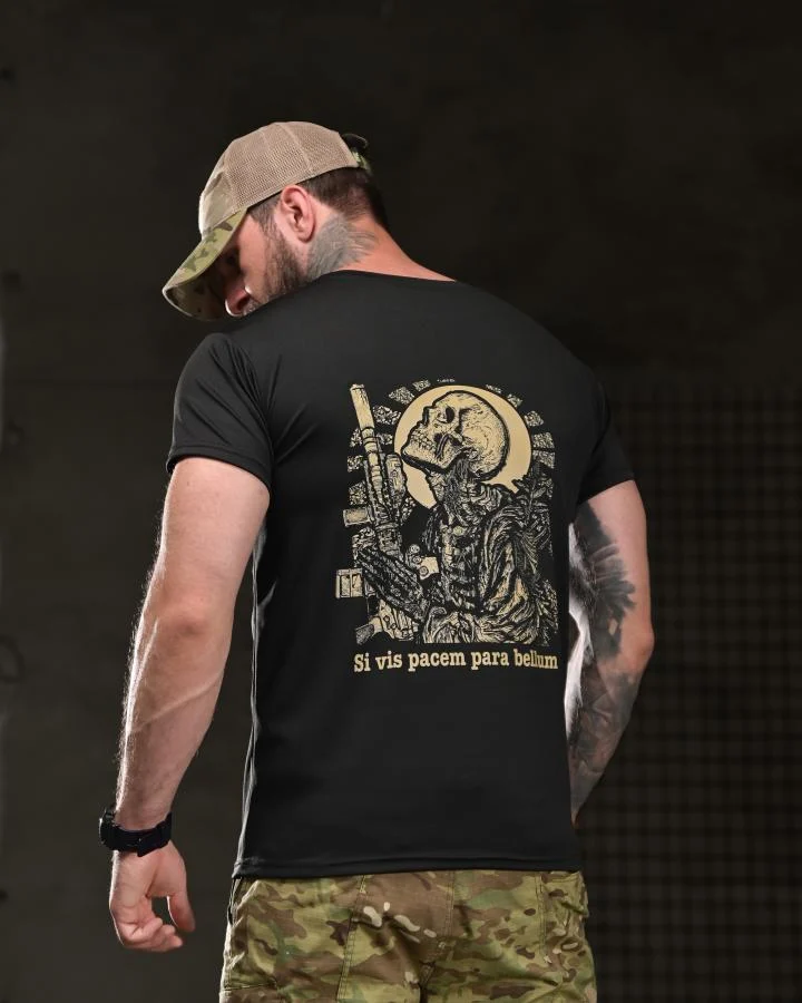 Тактична футболка BORN OF WAR para bellum black ВТ4744