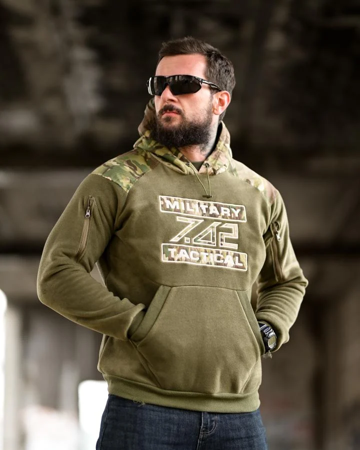 Флісова худі 7.62 Military Tactical oliva ТР6460