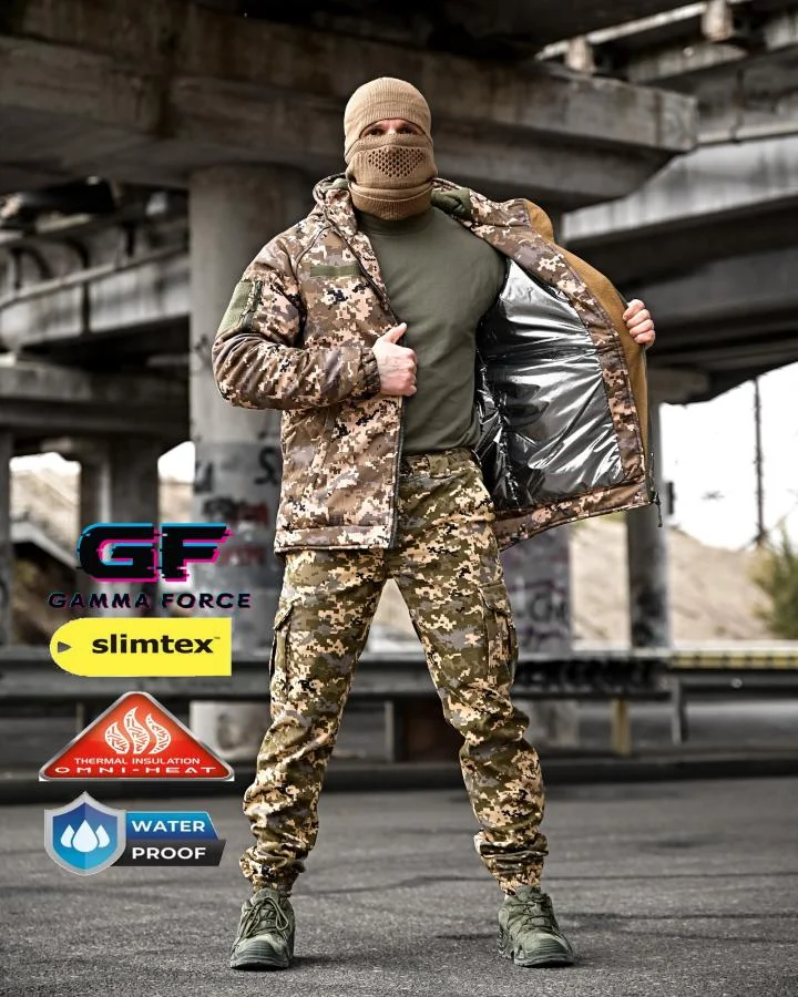 Зимовий тактичний костюм GAMMA GEN2піксель ТР6414