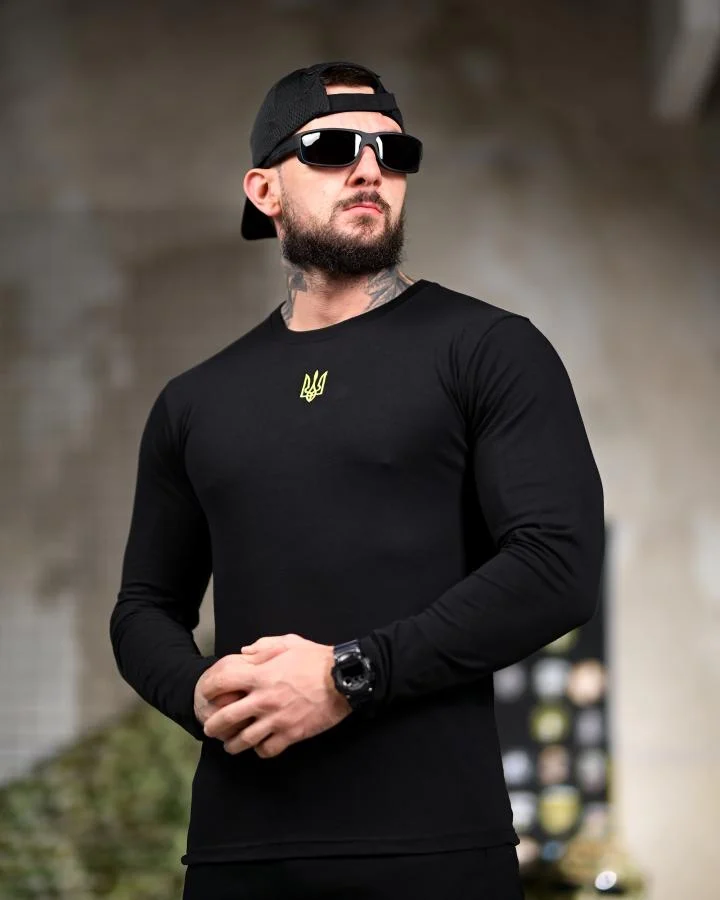 Лонгслів “Тризуб” Black Edition ВТ7115