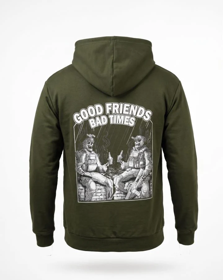 Мілітарі худі TRENASH Friends олива ТР6030