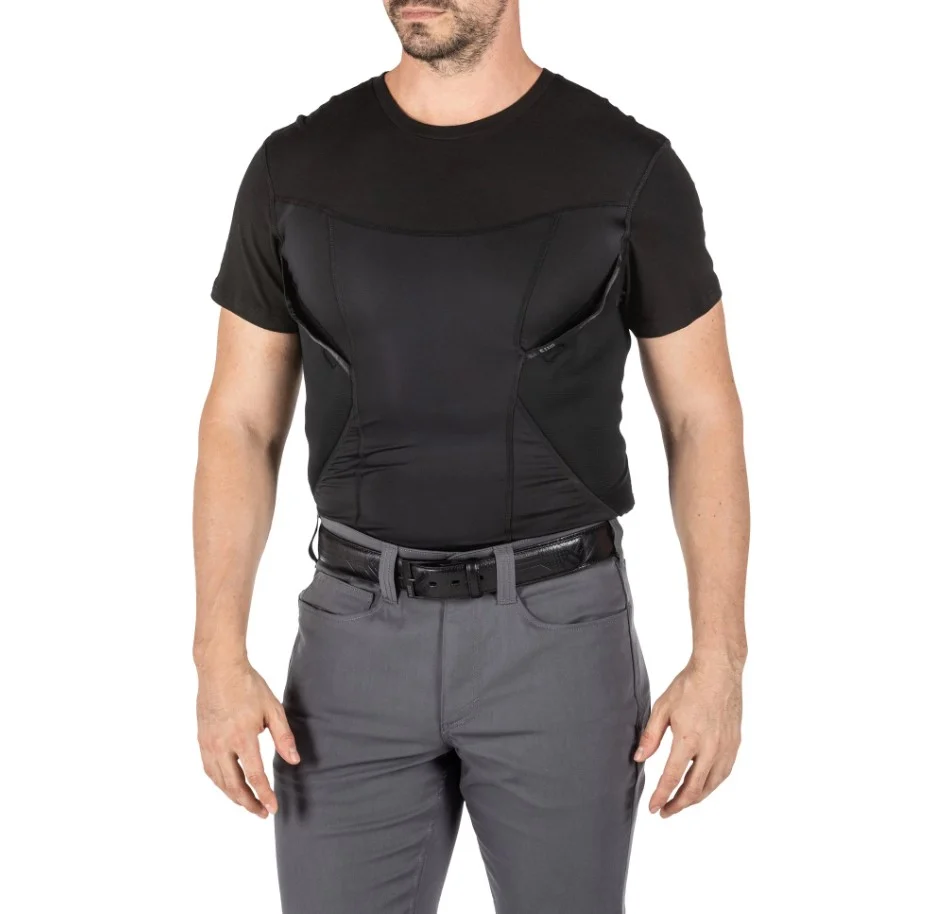 Футболка-кобура 5.11 Tactical CAMS Short Sleeve Baselayer, Black,