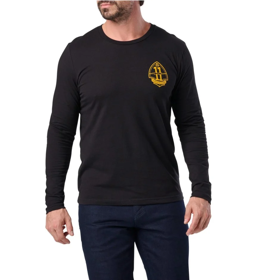 Реглан 5.11 Tactical Battle Tested Long Sleeve, Black, S