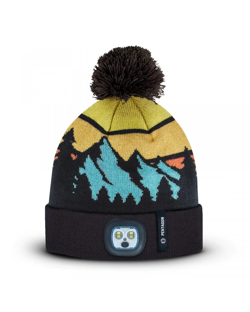 Шапка Pentagon Sanctuary Knit Beanie з ліхтариком, Navy Blue
