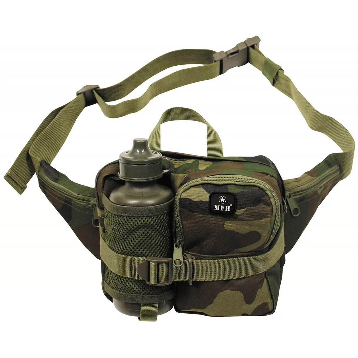 Сумка з флягою MFH Waist Bag with Drinking Bottle, Вудленд