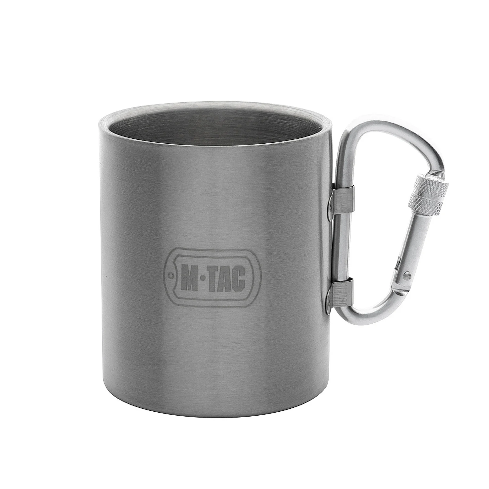 Термокружка M-Tac з карабіном нержавіюча, Silver