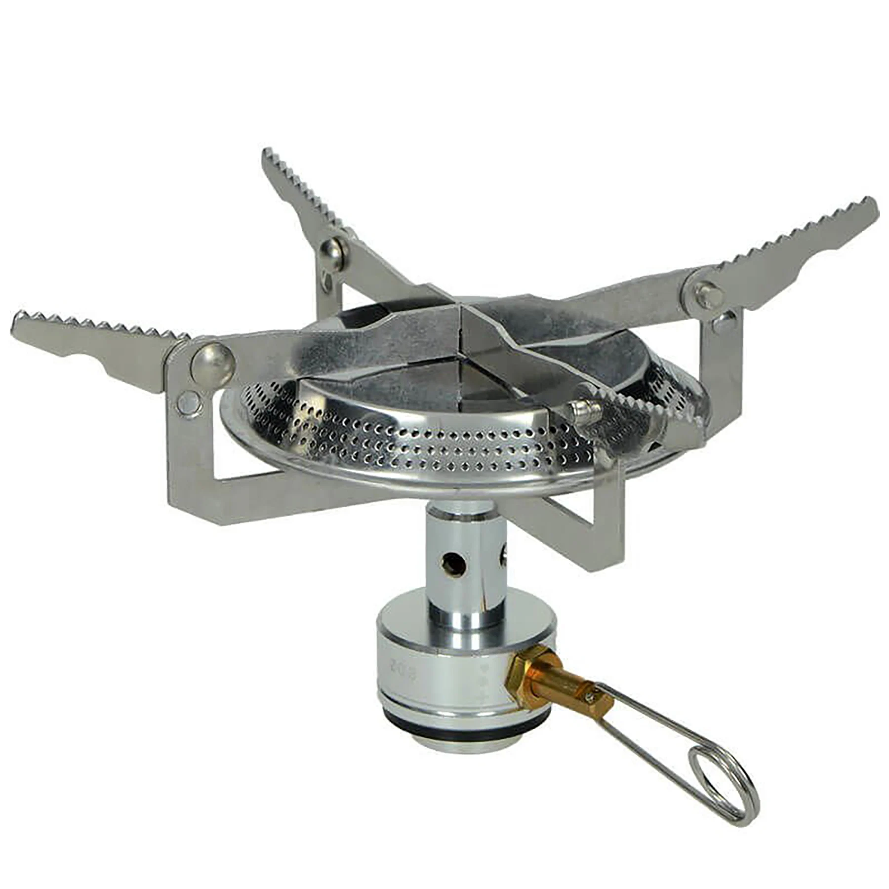 Туристичний газовий пальник великий MIL-TEC Camping Butane Burner, Silver