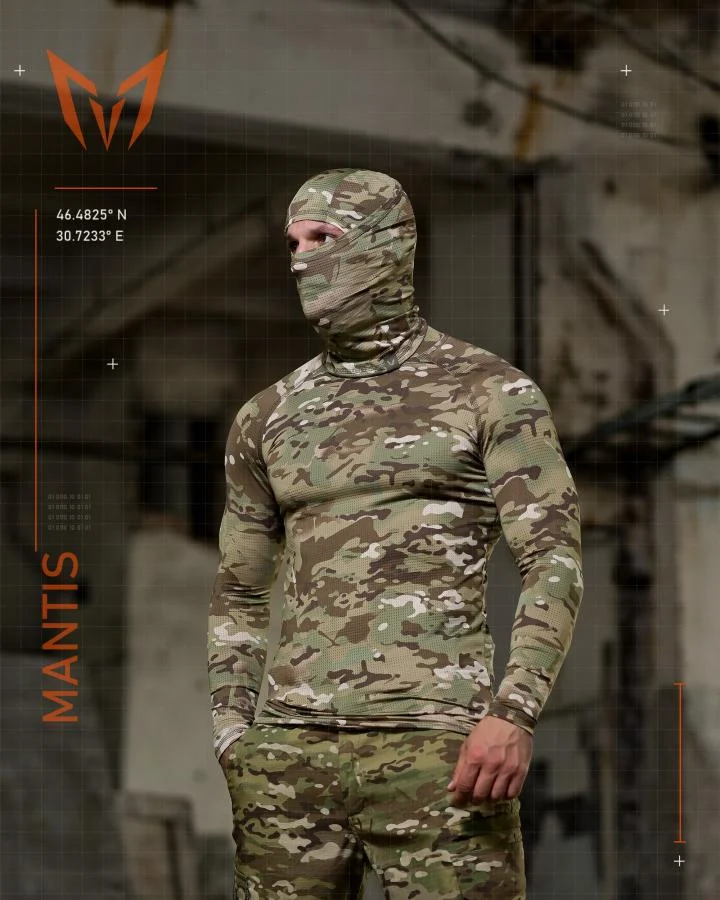 Тактический лонгслив с балаклавой MANTIS® Phantom LS Combat Shirt - Multicam