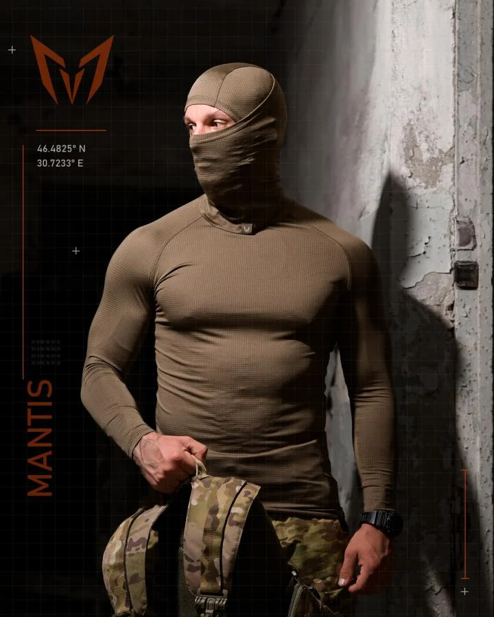 Тактический лонгслив с балаклавой MANTIS® Phantom LS Combat Shirt - олива
