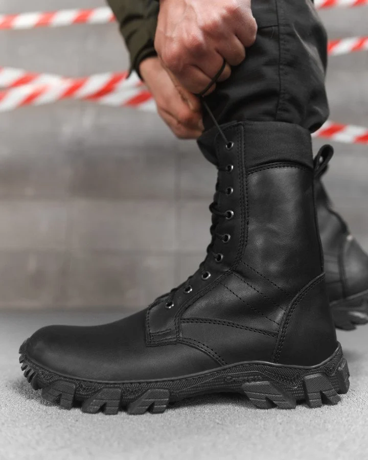 Черевики тактичні All-Terrain чорні, шкіра