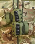 Рукавички тактичні хакі TACT ВВ6523 із захистом кісточок - Зображення 2