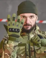 Рукавички тактичні хакі TACT ВВ6523 із захистом кісточок - Зображення 4