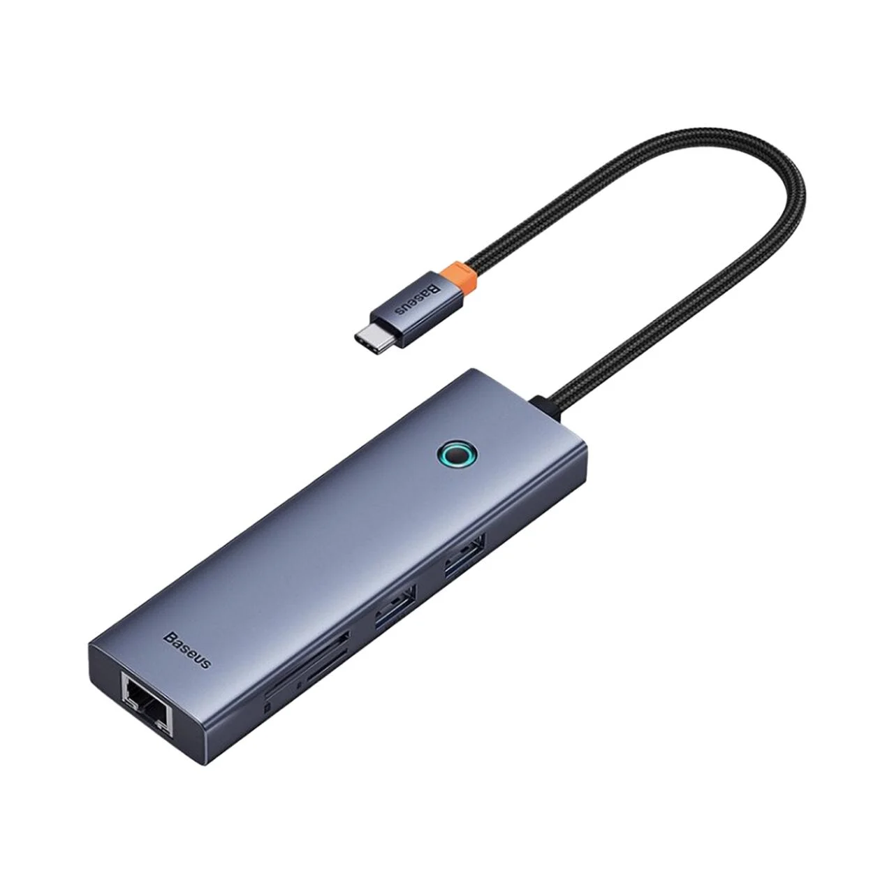 USB Hub Baseus Flite 7-Port Type-C to HDMI/PD/RJ45 Сірий