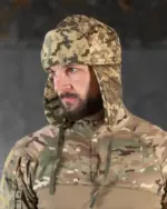 Шапка ушанка пиксель