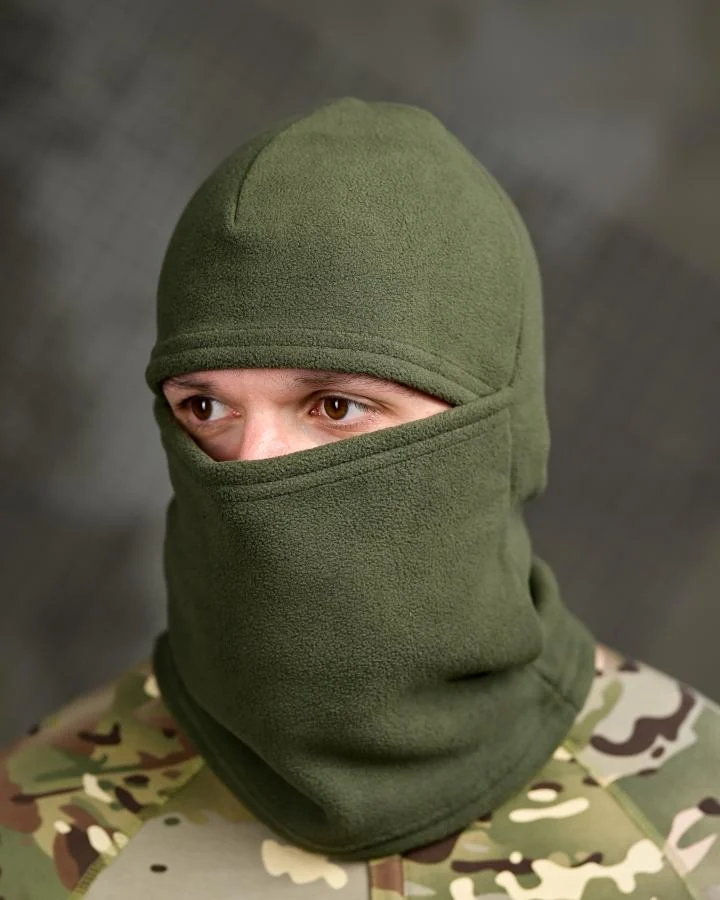 Головні убори / Бафи / Шарфи Флісова балаклава оливкова ТР6540