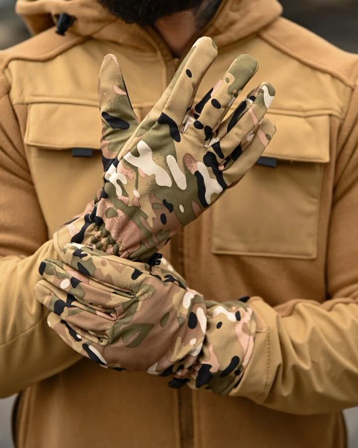 Рукавички Softshell мультикам ВТ6611