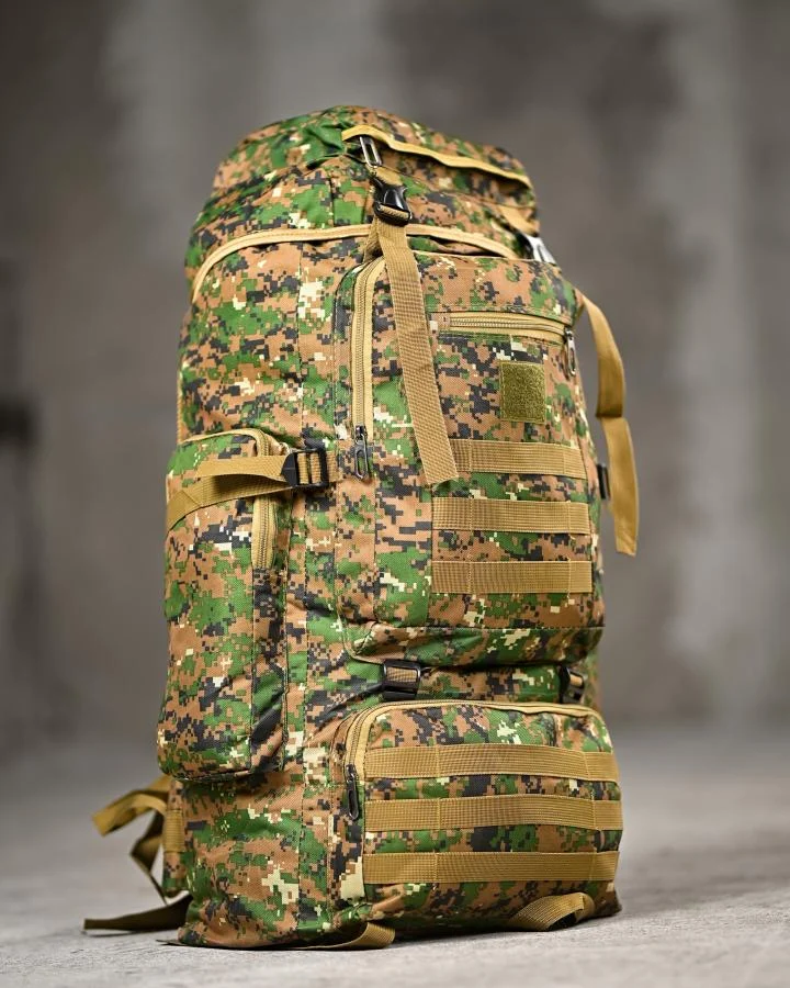 Тактичний рюкзак Outdoor 70L піксель green ВТ6791