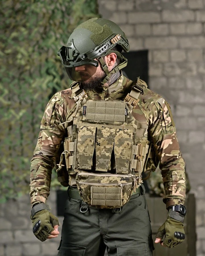 Плитоноска, мультикам, кріплення Laser Cut MOLLE, Attack, ДЛ6501
