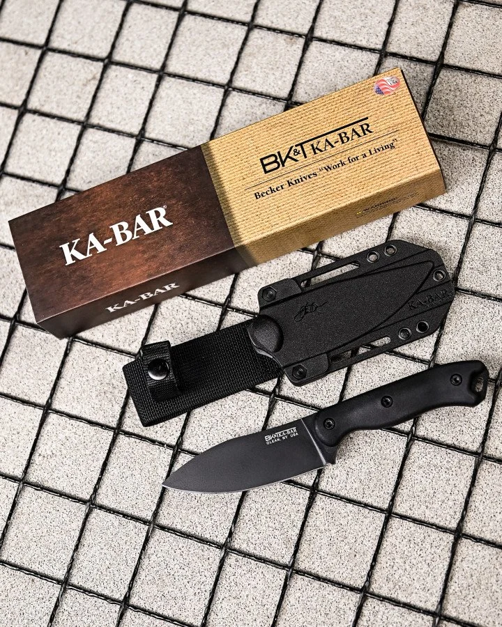 Тактичний ніж, чорний, кріплення MOLLE, KA-BAR, ВТ3960