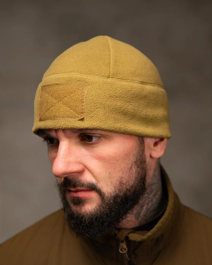Шапка флисовая койот