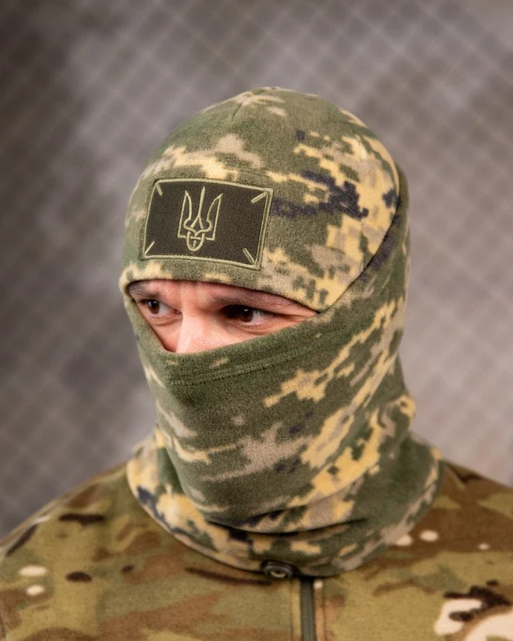 Комплект шапка і баф Intelligence піксель, фліс