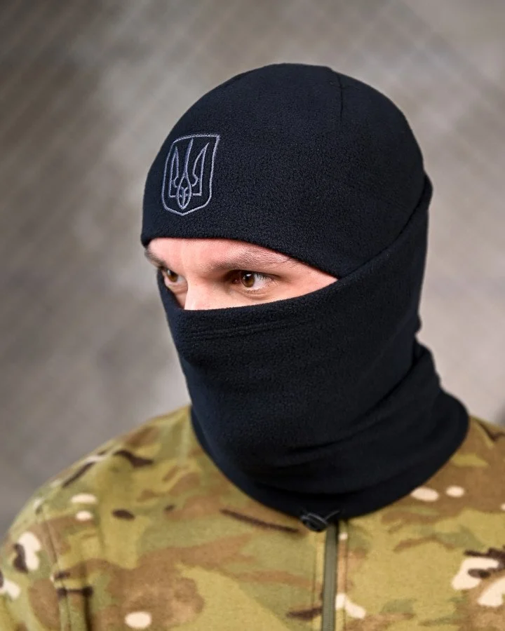 Комплект шапка баф ДСНС синий