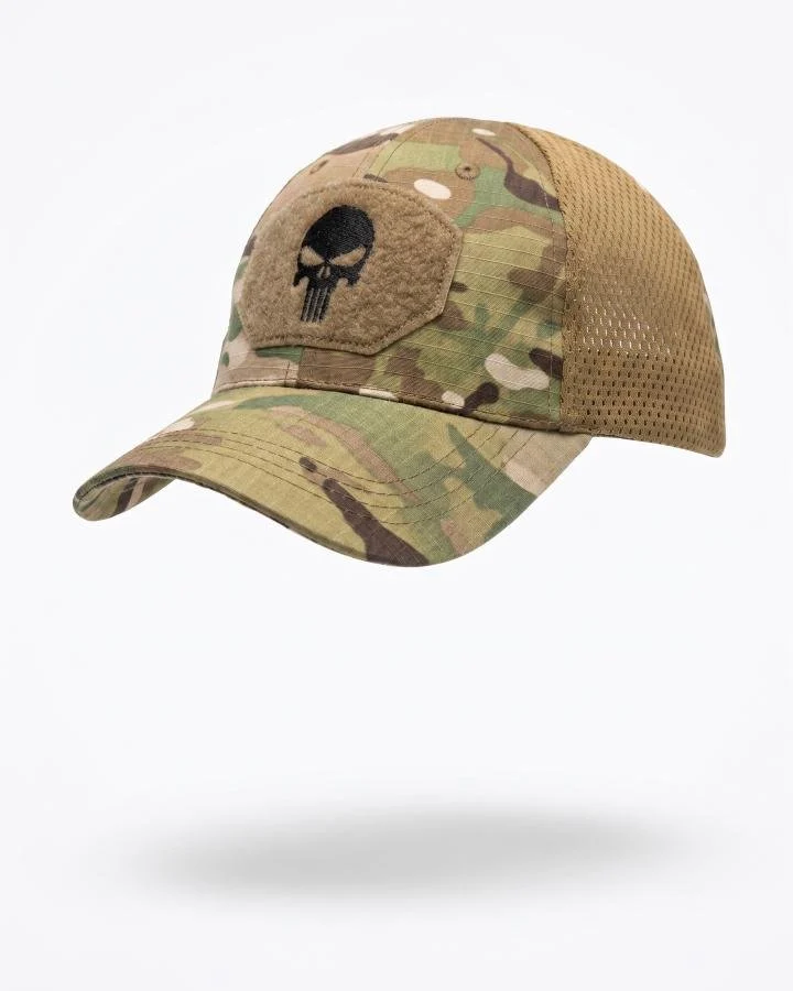 Бейсболка Chastener мультикам Skull з сіткою
