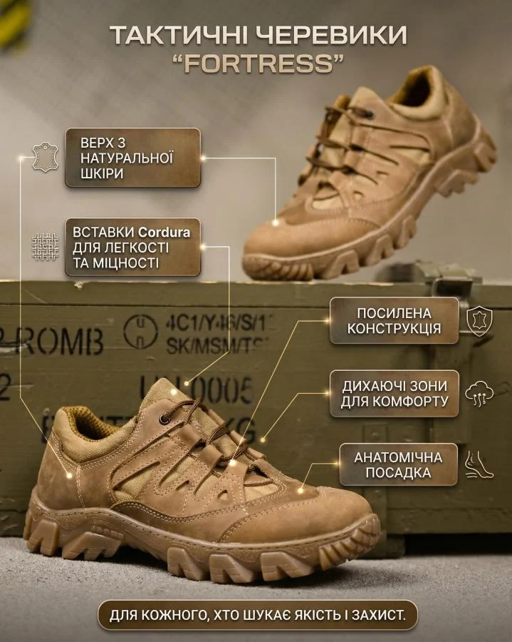 Тактические кроссовки fortress brown ТР6905