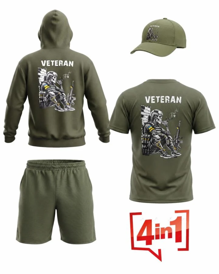 Літні мілітарі комплекти Комплект 4в1 Veteran oliva ВТ5359