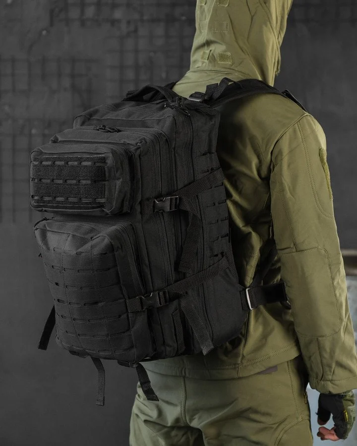 Рюкзак штурмовий US Laser Cut Assault чорний, 47 л