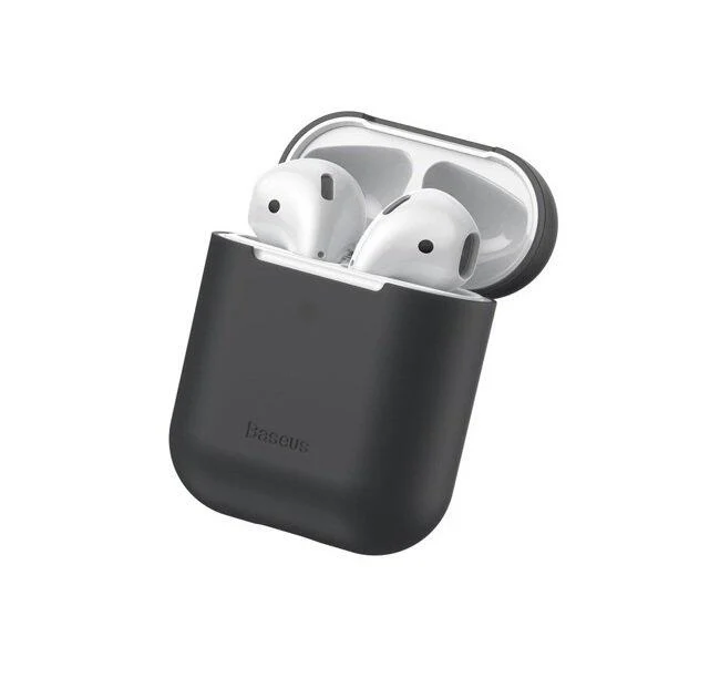 Чохол Baseus для навушників AirPods Черний (WIAPPOD-BZ01)