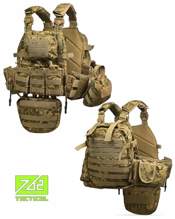 Плитоноска 7.62 с рюкзаком пиксель