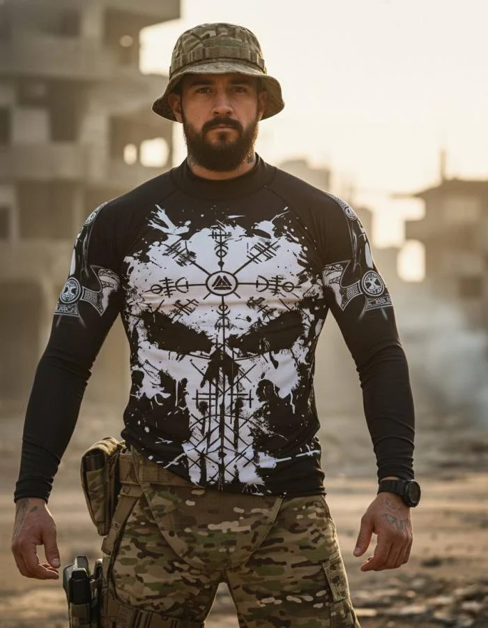 Мілітарі рашгард punisher